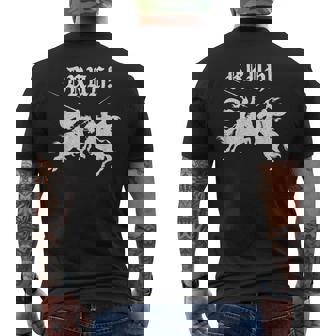 Renaissance Faire Bruh Joust Jousting Medieval Knight Men's Back Print T-Shirt | Mazezy