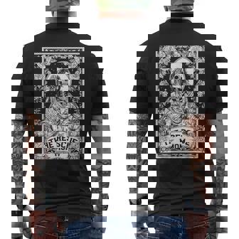 The Rescue Mom Animal Rescue Adopt Cat Dog Tarot Card Men's Back Print T-Shirt | Mazezy