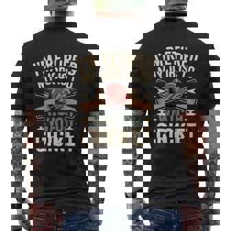 Retired Cricket Fan My Job Is To Watch Cricket Men's Back Print T-Shirt | Mazezy