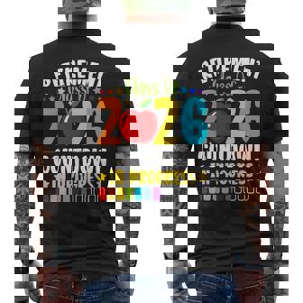 Retirement Class Of 2026 Teacher Countdown Loading Teacher Men's Back Print T-Shirt | Mazezy