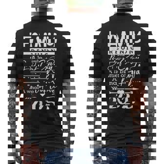 Retro 2025 Family Reunion A Little Bit Of Crazy Family Men's T-shirt Back Print - Monsterry