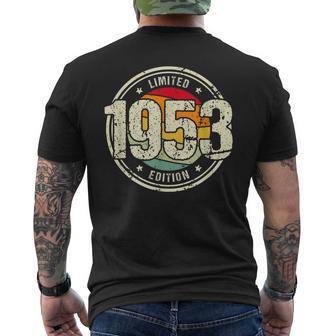 Retro 72 Jahre Jahrgang 1953 Limited Edition 72 Geburtstag T-Shirt mit Rückendruck - Geschenkecke