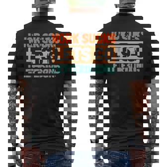 Retro Adventure Stamps Treasure Hunt Vintage Letterboxing Men's Back Print T-Shirt | Mazezy