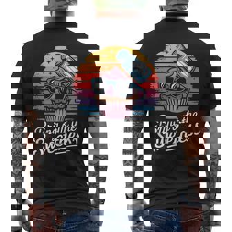 Retro Baking Casserole Cookies Vintage Cooking Recipes Men's Back Print T-Shirt | Mazezy