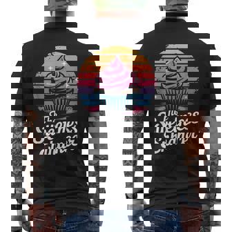 Retro Baking Kitchen Recipes Casserole Baking Queen Men's Back Print T-Shirt | Mazezy