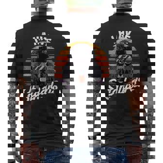 Retro I Have Standard Poodle Men's T-shirt Back Print - Monsterry