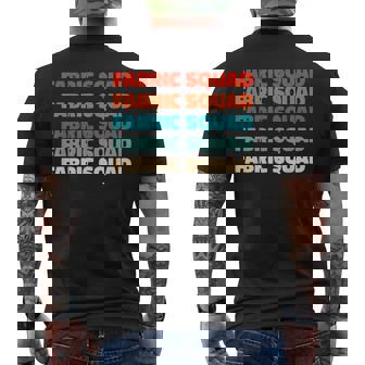 Retro Furniture Restorer Squad Fabric Vintage Upholsterer Men's Back Print T-Shirt | Mazezy