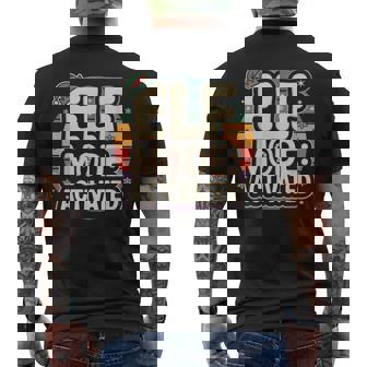 Retro Holiday Elf Mode Fun Festive Winter Family Group Men's T-shirt Back Print - Thegiftio