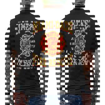 Retro Miami Dade Fire Rescue Department Flag Firemen Men's Back Print T-Shirt | Mazezy