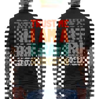 Retro Neurosurgery Operation Vintage Brain Surgeon Men's Back Print T-Shirt | Mazezy