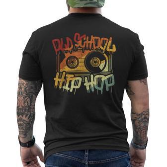 Retro Oldchool Hip Hop Graffiti Kassette 80Er 90Er Jahre T-Shirt mit Rückendruck - Geschenkecke