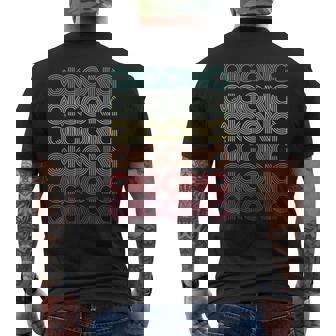 Retro Qigong Vibes Meditation Kungfu Chi Gong Healing Retro Men's Back Print T-Shirt | Mazezy