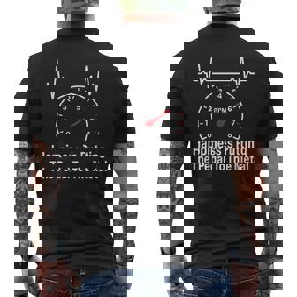 Retro Racing Vibes Speed Love Car Guy Racer Auto Mechanic Men's Back Print T-Shirt | Mazezy