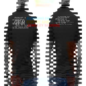 Retro Running On Coffee And Jewelry Making Lover Men's Back Print T-Shirt | Mazezy