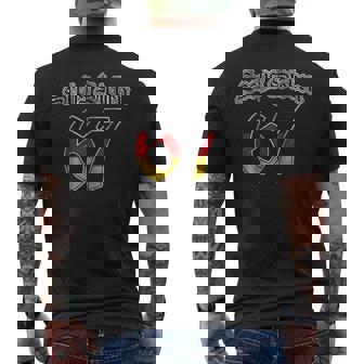 Retro Sechs Sieben 67 In German Flag Germany Men's Back Print T-Shirt | Mazezy