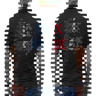 Retro Six Sept 67 In French Flag Of France Men's Back Print T-Shirt | Mazezy