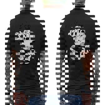 Retro Vintage Animation Pumpkin Thanksgiving Costume Men's Back Print T-Shirt | Mazezy