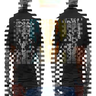 Retro Vintage Foosball Player Table Football Soccer Men's Back Print T-Shirt | Mazezy