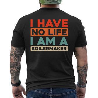 Retro Welding Fabrication Pressure Vintage Boilermaker Men's Back Print T-Shirt | Mazezy