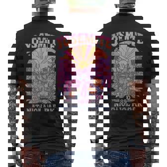 Retro Yosemite National Park Usa Vintage Hiking Men's T-shirt Back Print - Thegiftio