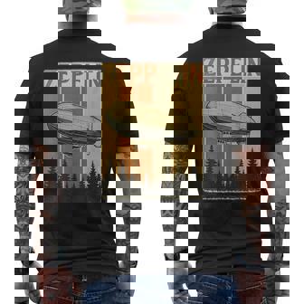 Retro Zeppelin Airship Vintage Rock Style For Men Men's T-shirt Back Print | Seseable FR