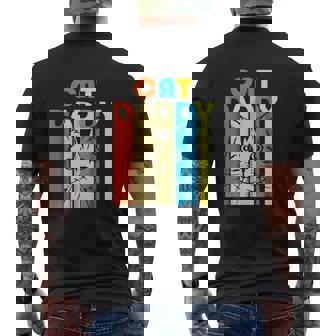 Retrointage Daddy Cat De Regalo Para El Día Del Padre Camiseta Hombre Estampado Espalda - Regaloses