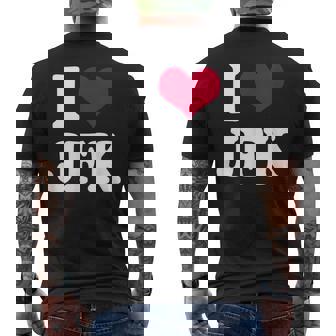 Retrointage I Heart Jfk John F Kennedy メンズTシャツ バックプリント - Kawaiitshirt