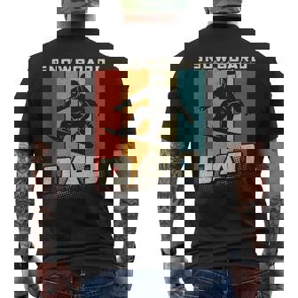 Retronowboard Papànowboard Padrenowboarder Papà T-shirt da uomo con stampa posteriore - Novitaregali