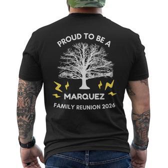 Reunión Familiar Marquez 2026 Árbol Genealógico A Juego Camiseta Hombre Estampado Espalda - Regaloses
