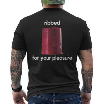Ribbed For Your Pleasure Ribbed Cranberry Sauce Men's T-shirt Back Print - Thegiftio UK