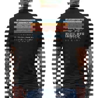 Roaring Rivertate Park ミズーリ州立公園 レトロ クール メンズTシャツ バックプリント - Kawaiitshirt