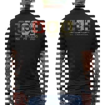 Rock N Roll Music Rock On Men's T-shirt Back Print | Mazezy