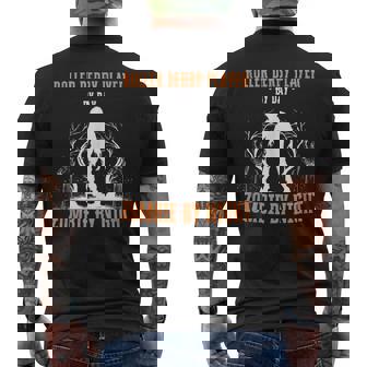 Roller Derby Player By Day Zombie By Night Halloween Tank Top Men's Back Print T-Shirt | Mazezy