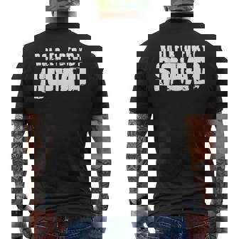 Roller Derby Squad For Roller Derby Players T-Shirt Men's Back Print T-Shirt | Mazezy