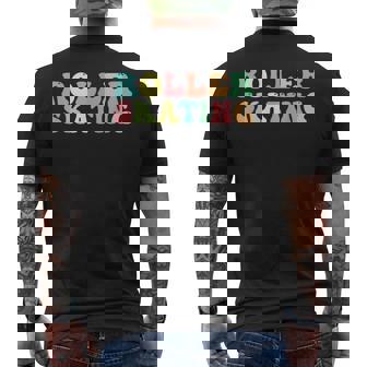 Roller Skating Roller Skater Roller Derby Men's Back Print T-Shirt | Mazezy