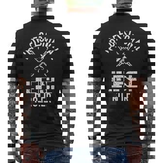 Rolling Lefse Enthusiast Scandinavian Baking Men's Back Print T-Shirt - Monsterry