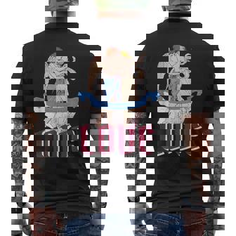 Romantic Angelic Vintage Couple Love Moment Clarity Men's Back Print T-Shirt | Mazezy