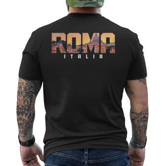 Rome Italy Roma Italia Italian Souvenir Men's T-shirt Back Print - Thegiftio UK