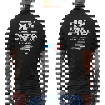 Roy Cooper For US Senate From North Carolina 2026 Men's Back Print T-Shirt | Mazezy