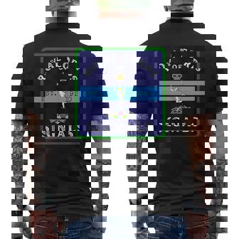 Royal Corps Of Signals British Army Telecommunications Tank Top Men's Back Print T-Shirt | Mazezy