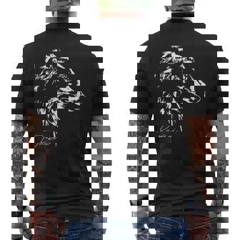 Russischer Barsoi Hund Hunde Windhunde Hundeportrait Hunde T-Shirt mit Rückendruck - Geschenkecke