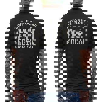 Rust Is Natures Weight Reduction Automotive Mechanic Men's Back Print T-Shirt | Mazezy