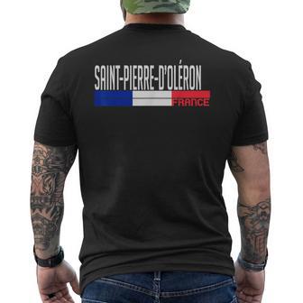 Saint-Pierre-D'oléron France Drapeau France Fierté De Laille T-shirt imprimé au dos - Cadeauxyz