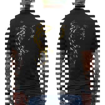 Salamander Lizard Vintage Paint Tank Top Men's Back Print T-Shirt | Mazezy