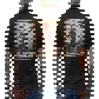 Samurai Frog Warrior Dark Japanese Mythology Men's T-shirt Back Print | Seseable CA