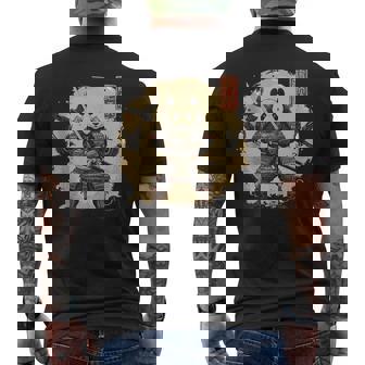 Samurai Panda Shirt Warrior Vintage Graphic Japanese Men Tank Top Men's Back Print T-Shirt | Mazezy