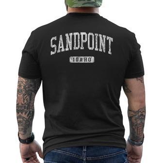 Sandpoint ID J03 Vintage Athletic Sports Men's Back Print T-Shirt | Mazezy