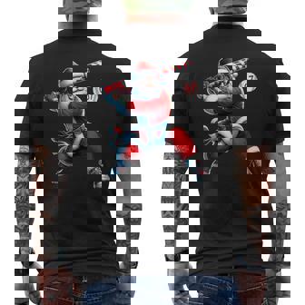 Santa Baseball Six Seven 6 7 Meme Christmas Men Boys Player Men's Back Print T-Shirt | Mazezy