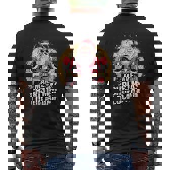 Santa Drummer Make Christmas Loud Again Holiday Xmas Tank Top Men's Back Print T-Shirt | Mazezy