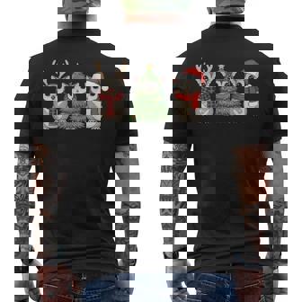 Santa Sugar Glider Christmas Tree Sugar Glider Lover Animal Men's Back Print T-Shirt - Monsterry